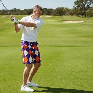 Loudmouth Golf Shorts, Mens Size 40